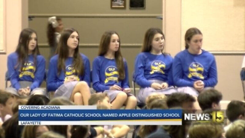 Our Lady of Fatima Catholic School Named Apple Distinguished School